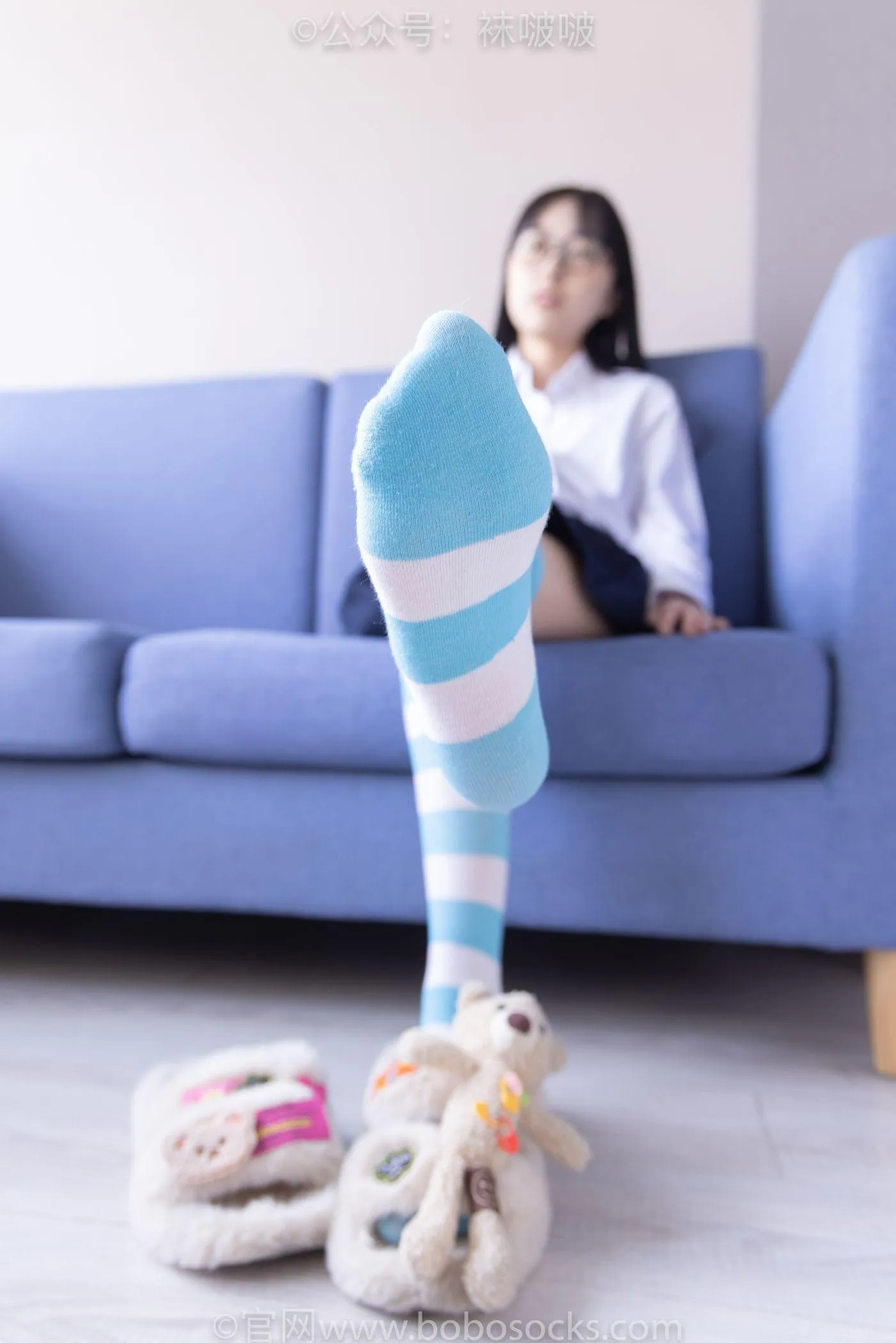 [BoBoSocks袜啵啵]NO.070 稚予-皮鞋、拖鞋、过膝袜、白棉袜 [148P]插图